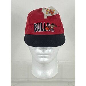 VTG 1998 Looney Tunes NBA Chicago Bulls Tazmanian Devil 5-Panel Hat Cap NWT F257